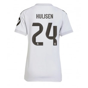 Lacne Ženy Futbalové dres Real Madrid Dean Huijsen #24 2025-26 Krátky Rukáv - Domáci